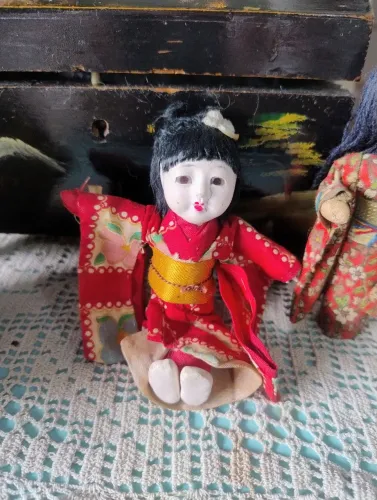 Mini Doll gueixa gofun