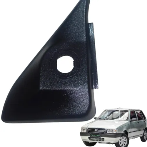 Moldura Retrovisor Direito Fiat Uno 2008 100163450 Original Preto