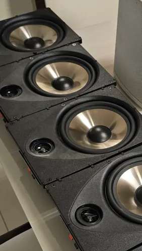 Kit Caixas De Som Home Theater 4 Embutir Loud 120rms