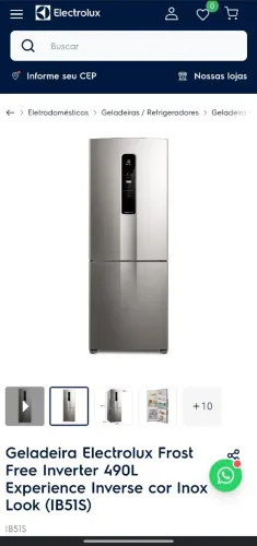 Geladeira electrolux nova 