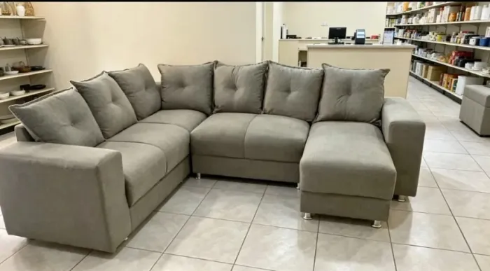 Sofá de Canto Com Chaise (Entrega Rápida Produto Novo)