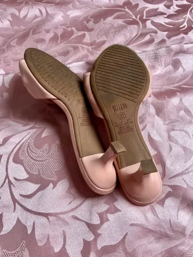 Tamanco Vizzano Nude Rosé com Nó Semi Novo