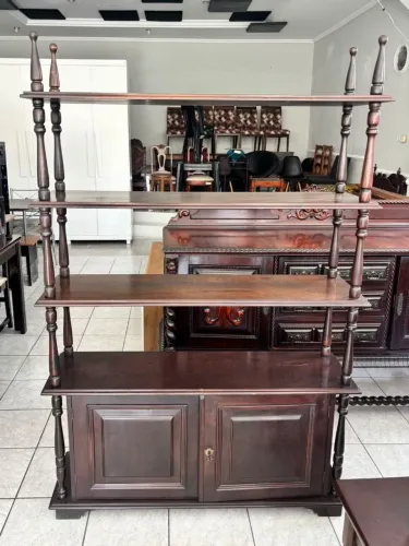 Estante em Madeira c/4 Prateleiras - Estilo Clássico 