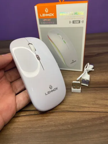 Mouse sem Fio Led RGB Ley-181 LehMox