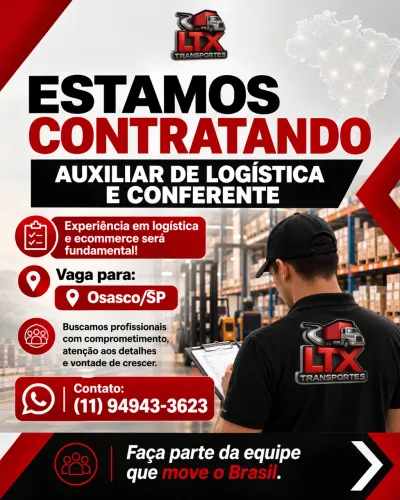 VAGA PARA HOMENS EM OSASCO 