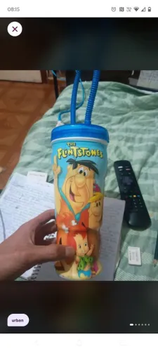 Copa urbana flintstones 500ML promoção anos 2000.