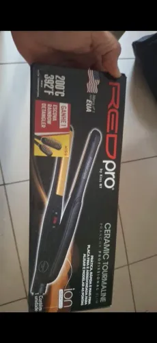 Prancha Alisadora Red Pro Ceramic Tourmaline Kiss NY - Perfeita