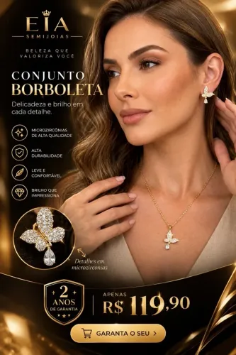 Conjunto borboleta 119,90
