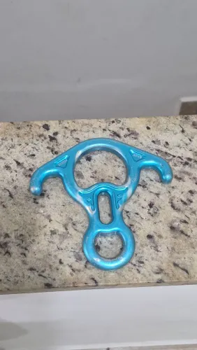 Freio oito de resgate azul