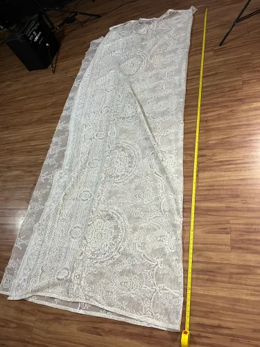 2 cortinas de renda 260x230cm (usado)