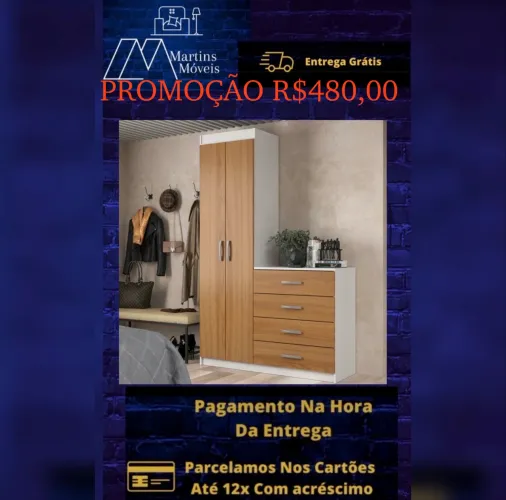 GRANDE PROMOÇÃO*CÔMODA EVIDENCIA LARISSA  ENTREGA GRÁTIS ACEITA CARTÃO