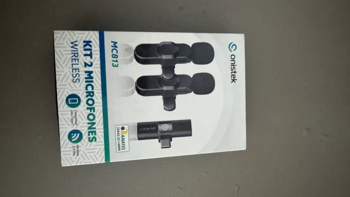 Kit 2 Microfones Wireless USB-C Novo - R$ 60
