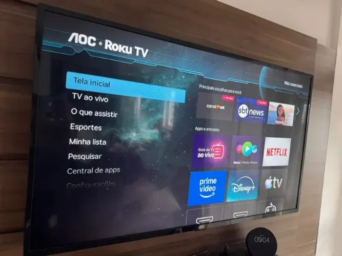 Smart TV AOC Roku TV - Full HD, Wi-Fi