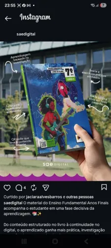 Todos os livros do segundo semestre do sétimo ano do colégio educandario syllabatim