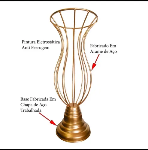 Jogo de vasos aramado