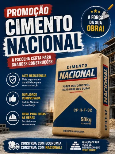 Cimento 39 avista pra retirar, 41 a vista para entrega