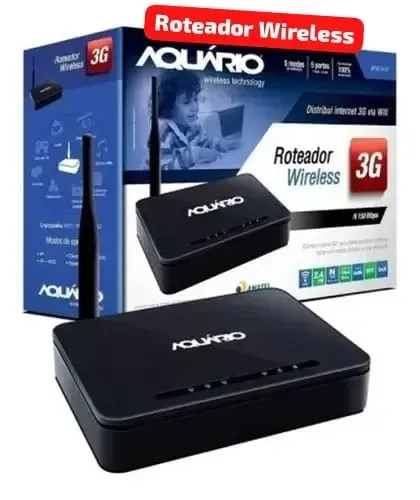 Roteador WiFi 3G Aquário - Ideal para Área Rural e Viagem