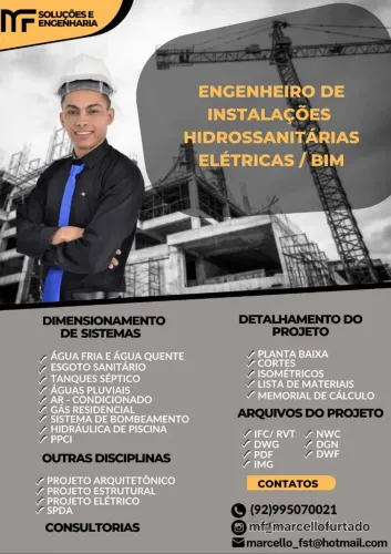 PROJETOS DE ENGENHARIA, INSTALAÇÕES BIM REVIT