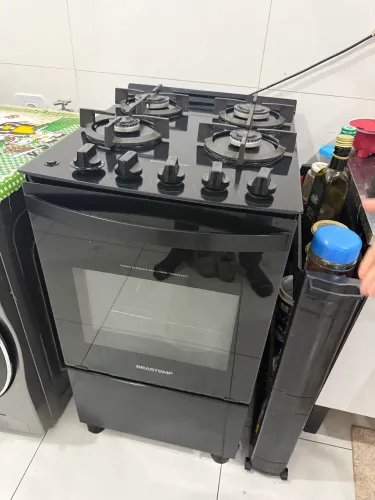 Fogão Brastemp 4 bocas mesa de vidro