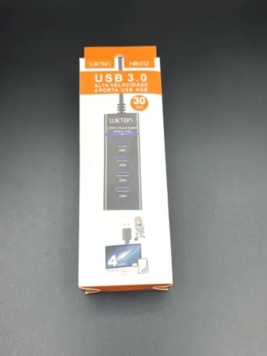 EXTENSAO USB HUB USB 3.0 COM 4 PORTAS