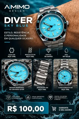 Relógio Aimimo Design - Diver