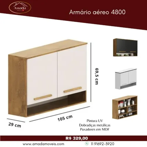 Armário aéreo 4800, a pronta entrega