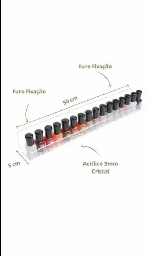Kit 5 Prateleira Acrílico Premium