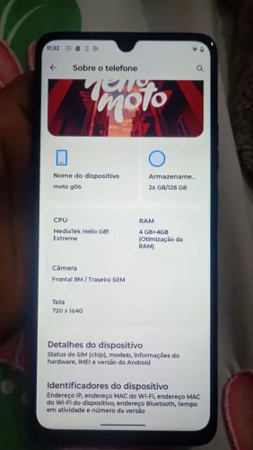 Celular Motorola g06 128gigas