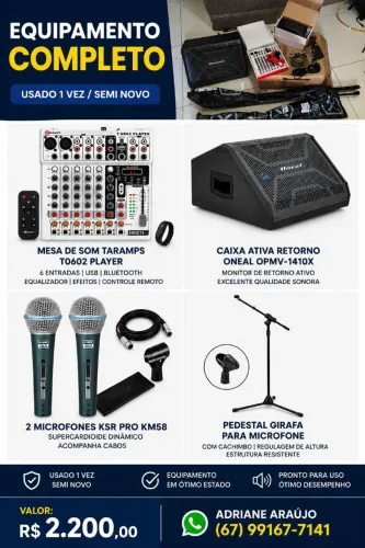 Kit completo de som 