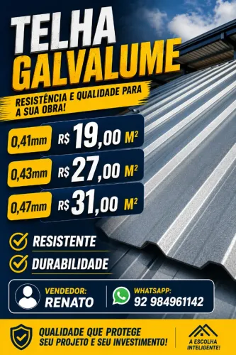 ? Promoção imperdível - Telhas direto de fábrica?