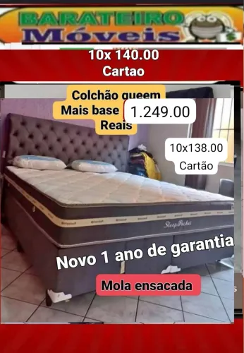 Cama queen sleep pocket molas ensacadas 35cm
