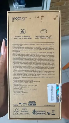Vendo smartphone Motorola moto g35 com caixa,parelho sem nenhuma marca de uso