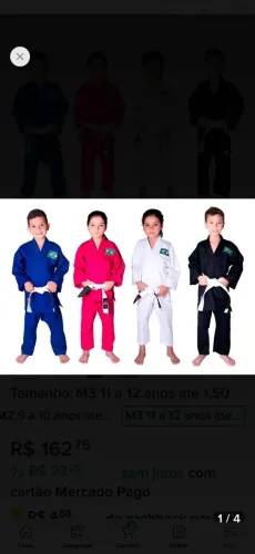 Kimono azul novo usado 3 vezes
