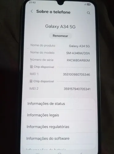 Galaxy A34 5g