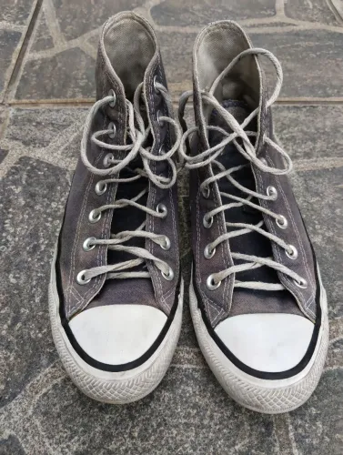 Tênis All Star Converse Chuck Taylor Cano Longo Original Nº 36 (usado, desbotado)