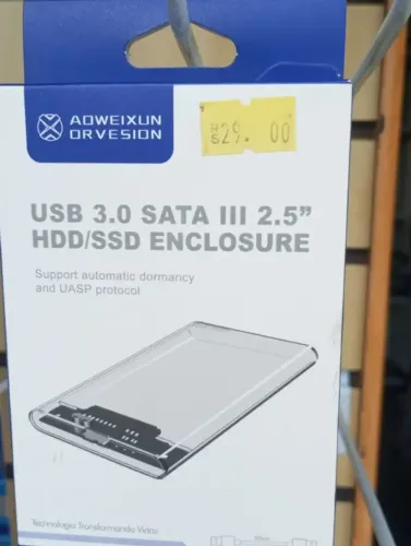 Case HD/SSD 2,5" usb 3.0-sata (notebook) para virar hd externo