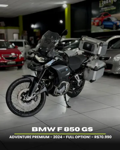 BMW F 850 GS Adventure Premium 2024 Apenas 20 mil km FULL OPTION 3 baús