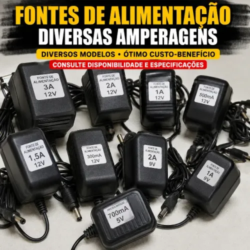 Fontes de Alimentação Diversas - Várias Amperagens