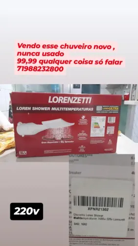 Vendo Chuveiro Novo