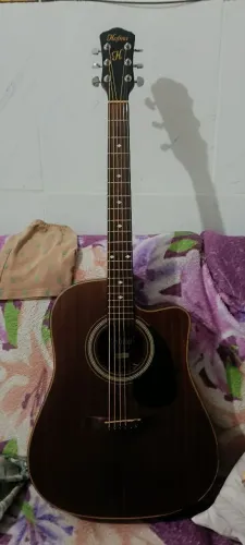 Violão folk hofma cordas de aço 