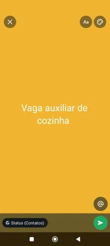 Vaga auxiliar de cozinha