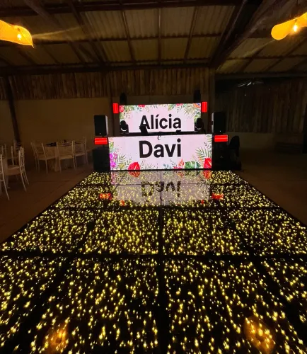Pista de Led, Painel, DJ