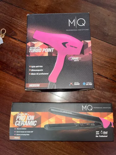 Kit MQ Profissional - Secador Turbo Point 2000W + Prancha Pro Ion Ceramic