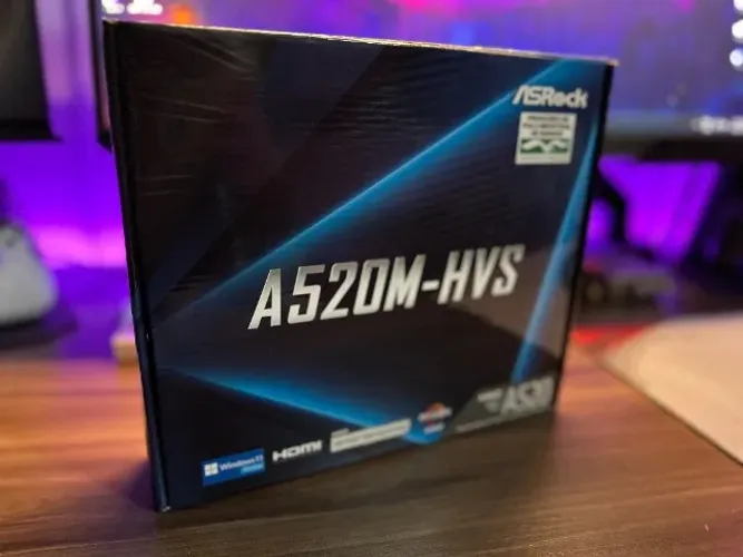 Placa Mãe ASRock A520M-HVS AM4 DDR4 - Nova