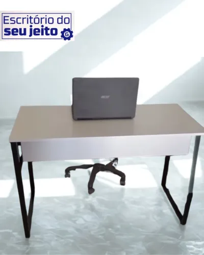 Escrivaninha REFORÇADA NOVA 1,1m Mesa Multiuso Estilo Industrial para Computador Notebook 