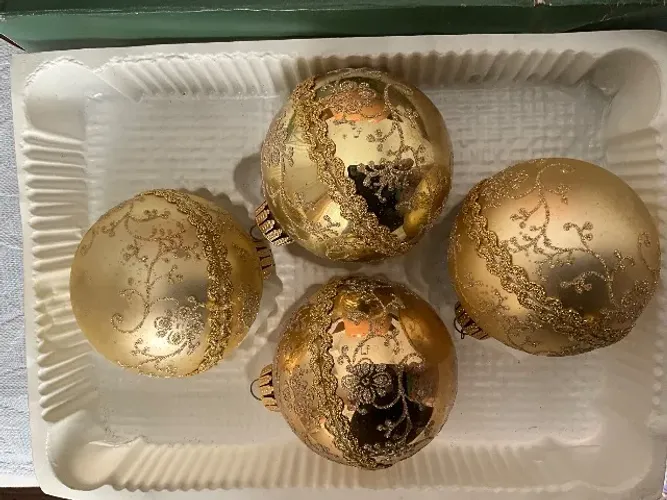 Enfeite de árvore de Natal de vidro