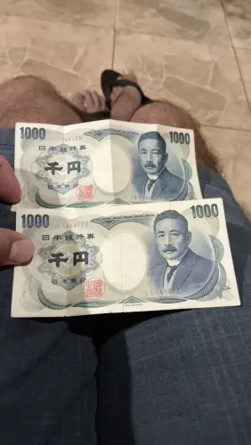 Cédula 1000 YEN .. 40 reais cada