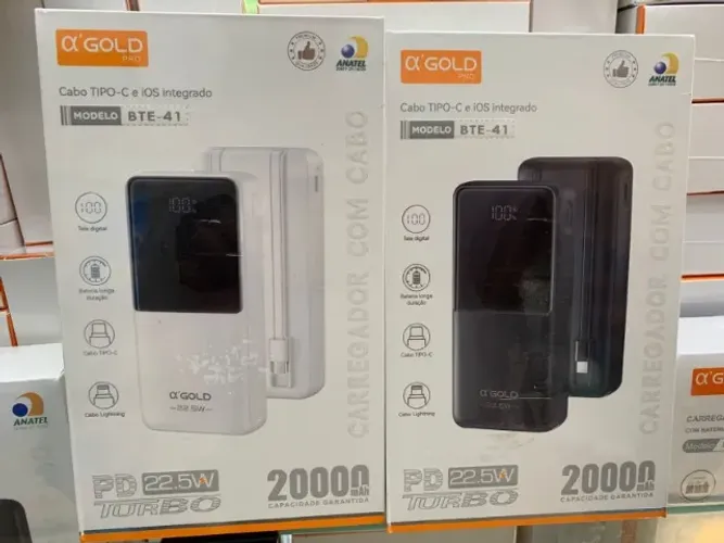 MEGA PROMOÇÃO Carregador Portátil 20000 mAh Power Bank