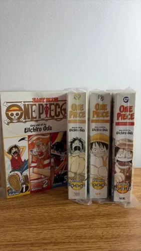 One Piece - Edição 3 em 1 (VIZ Media / Inglês) volumes 1 ao 4