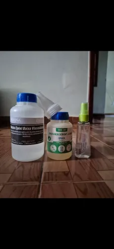 Kit resina epóxi com moldes e acessório